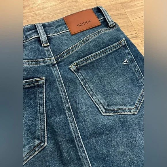 Hidden Los Angeles Long Denim Maxi Skirt with Side Slit – XS – NWOT - Picture 5 of 7